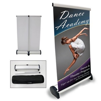 Desktop Executive Banner Stand (15.5"x Custom Heights")