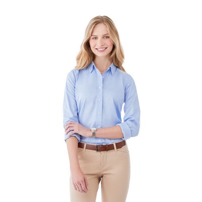 Women's IRVINE Oxford Long Sleeve Button Up Shirt