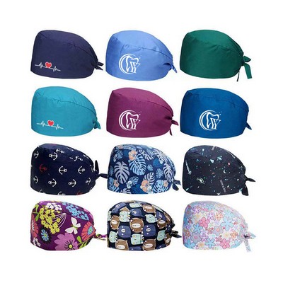 Medical Nurse Cap With Buttons