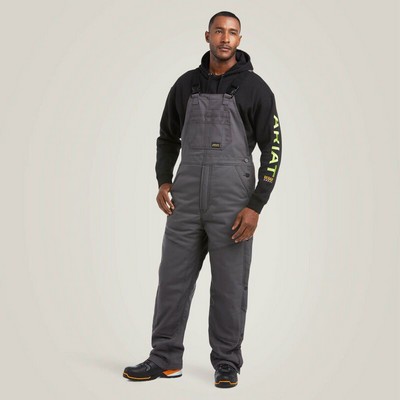 Ariat® Rebar Gray Rebar DuraCanvas™ Stretch Insulated Bib