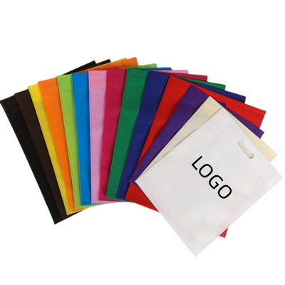 Large Non-Woven Flat Bag with 4 Color Logo