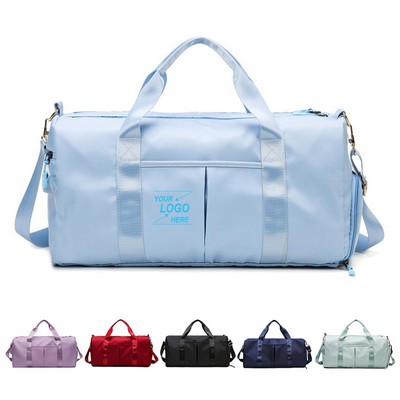 Sports Travel Duffel Bag w/Dry & Wet Pocket