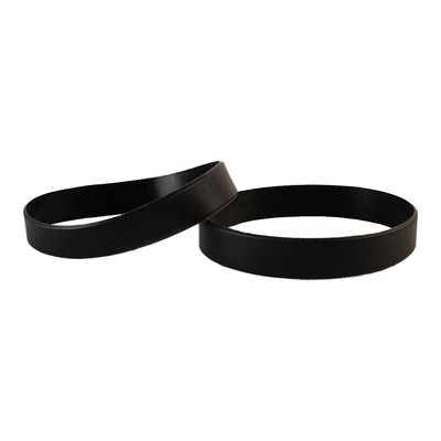 Black Silicone Bands (8.5")