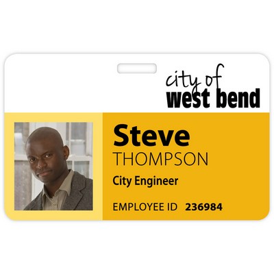 Tacoma Plastic Photo Name Badge: 3-3/8" X 2-1/8