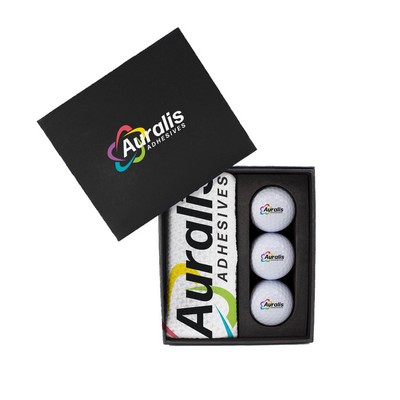 Mini Presentation Box Towel & Golf Balls