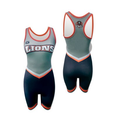 Women's/Girls Stretch Polyester Wrestling Singlet