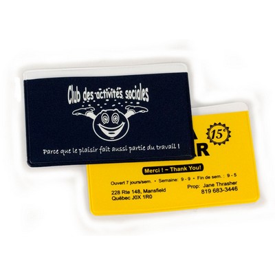 Suede Vinyl ATM Card Holder