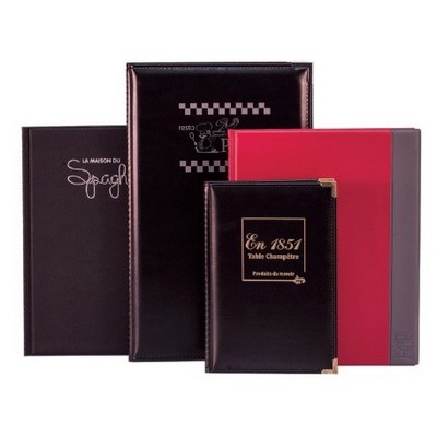 Legal Size Suede Vinyl Menu Cover - 8 ½" x 14"
