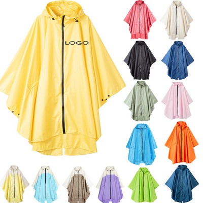 Unisex Rain Poncho With Pockets