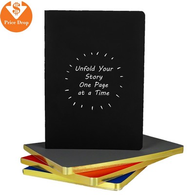 Starlight 5" X 7" Gold Edge Notebook