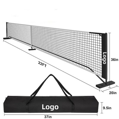 22' Standard Pickleball Net with Compact Bag