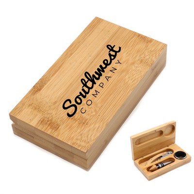 Bamboo Wine Opener Set