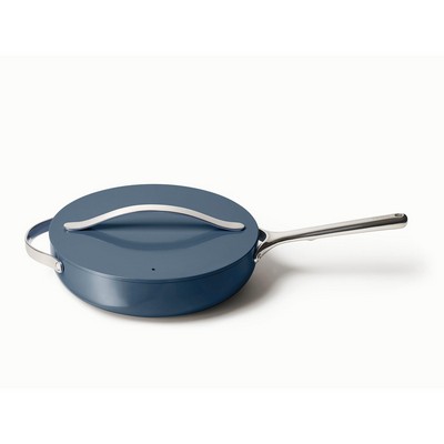 Caraway 4.5 Qt. Nonstick Ceramic Navy Saute Pan w/Lid