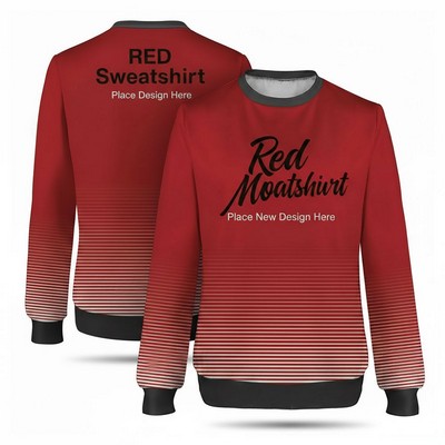 Unisex Fully Sublimated Crew Neck Sweatshirts