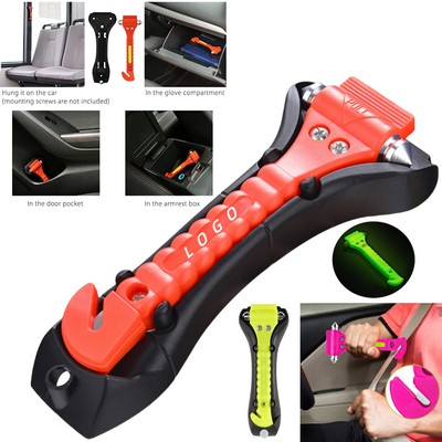 2-In-1 Multi-Functional Emergency Fire Hammer For Vehicle