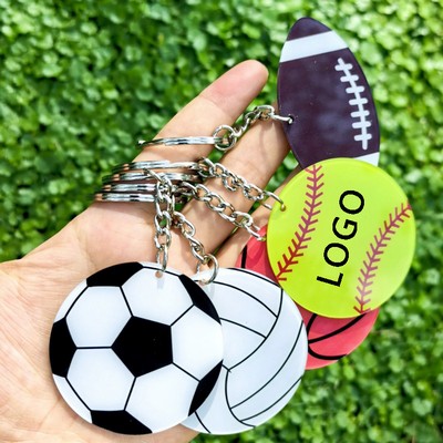 Baseball Key Ring