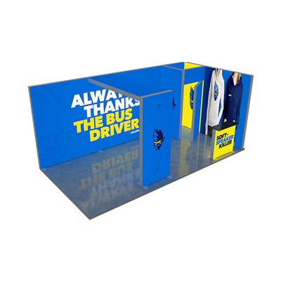 20' Backlit Trade Show Display - Design 7 (Single Sided)