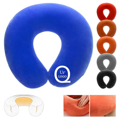 12x11x3" U-Shaped Memory Foam Neck Pillow for Travel