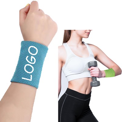 Summer Fitness Ice Silk Exercise Sweat Absorbent Wrist Guard