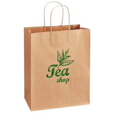 Recycled Kraft Shopping Bags – 10"x5"x12.75"