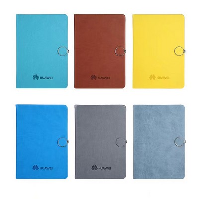 Custom PU Leather Magnetic Clip A5 Notebook
