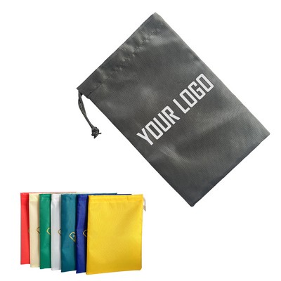 Portable Polyester Drawstring Pocket