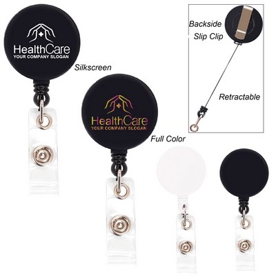 Retractable Badge Holder Round