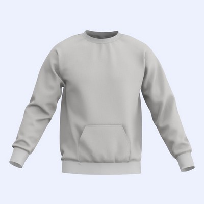 Crewneck sweatshirt with pouch