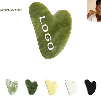 100% Natural Jade Stone Gua Sha Facial Tool Stick Massager