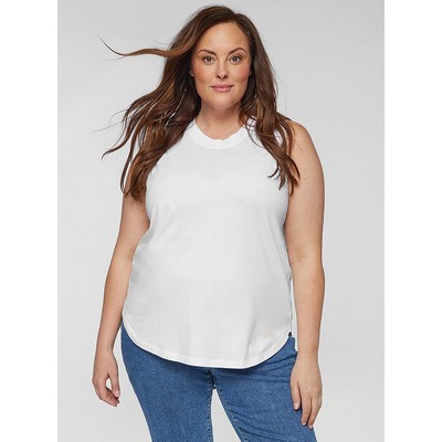 Live & Tell Ladies' Curvy Fine Jersey Tank Top