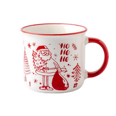 12 Oz. Printed Christmas Mug - Santa Claus