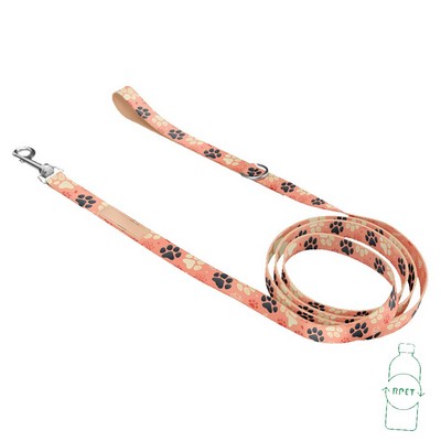 RPET Dye Sublimated Pet Leash with Snap Carabiner