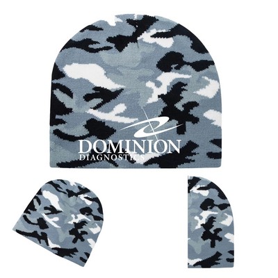 Camouflage Knit Beanie