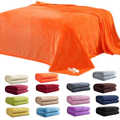 Microfleece Throw Warm Blanket