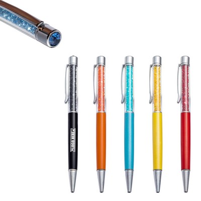 Metal Pen with Diamonds