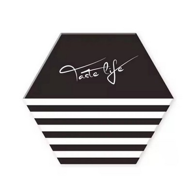 Hexagon Ceramic Coaster with Cork Base