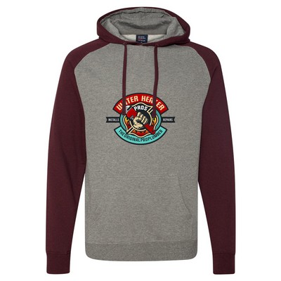 Independent Trading Co.® Raglan Hooded Pullover Sweatshirt
