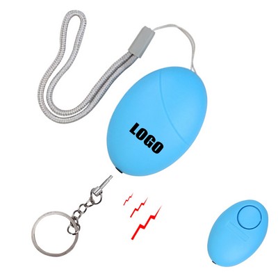 Egg Shaped Safety Alarm Keychain
