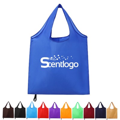 Folding handheld shopping bag