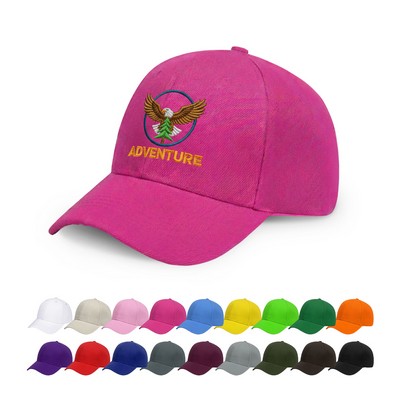 6 Panel Mid Profile Baseball Cap