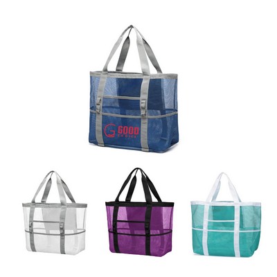 Mesh Toiletry Tote Bag