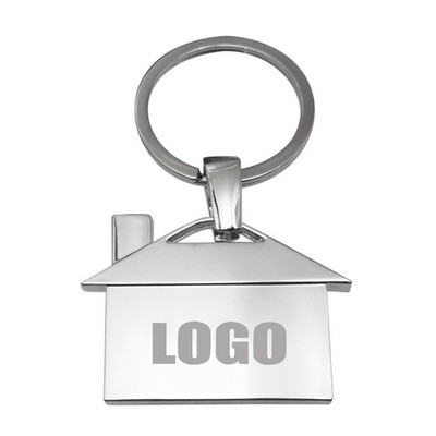 Alloy House Shaped Keychain