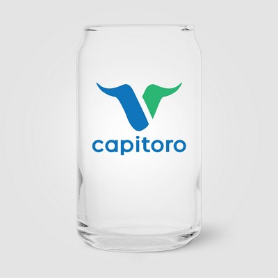 Hops Beer Glass - 16 oz. - Full-Color Inkjet