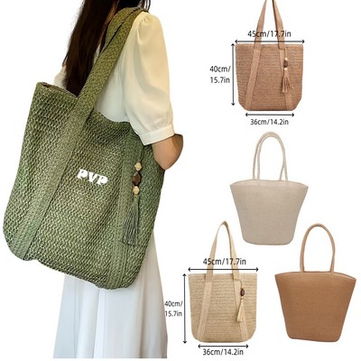 Women's One-shoulder Straw Handbags