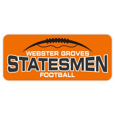 Magnet-30Mil-4"X8" Custom Shape-Indoor-Outdoor. Full Color