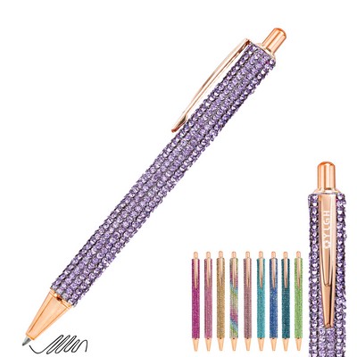 Diamonds Wrapping Click Metal Pen