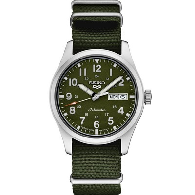 Seiko Watch Mens 5 Sports Ss Green Dial