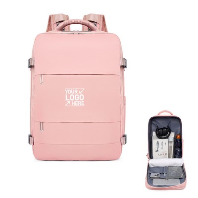 Carry On Travel Backpack with USB Charging Port