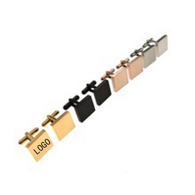 Square Stainless Steel Cufflinks