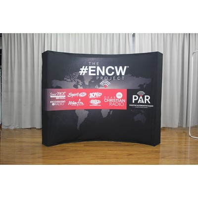 Velcro Pop-up Kiosk - Curved 10' - Frame